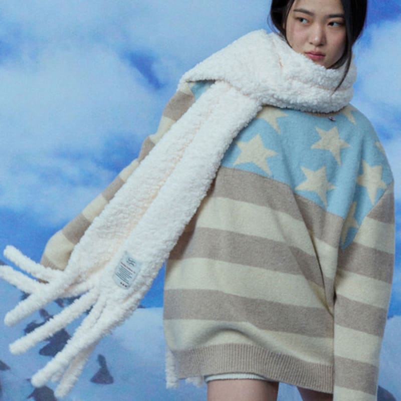 RECLOW CLOUDY MUFFLER WHITE