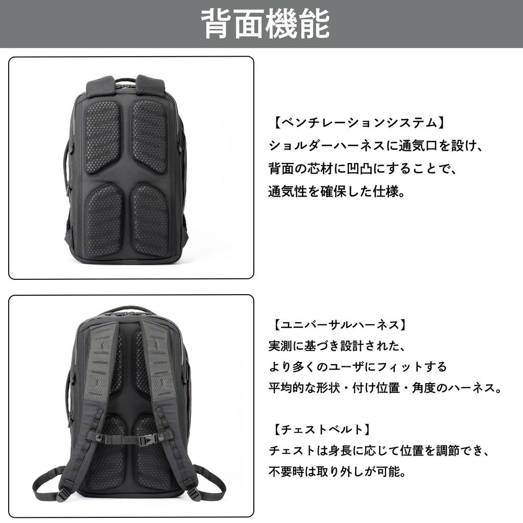 Ace Gene LaGrentis Air V Business Backpack, A4 Size, 14-inch PC Storage, Expandable Capacity, No. 68671