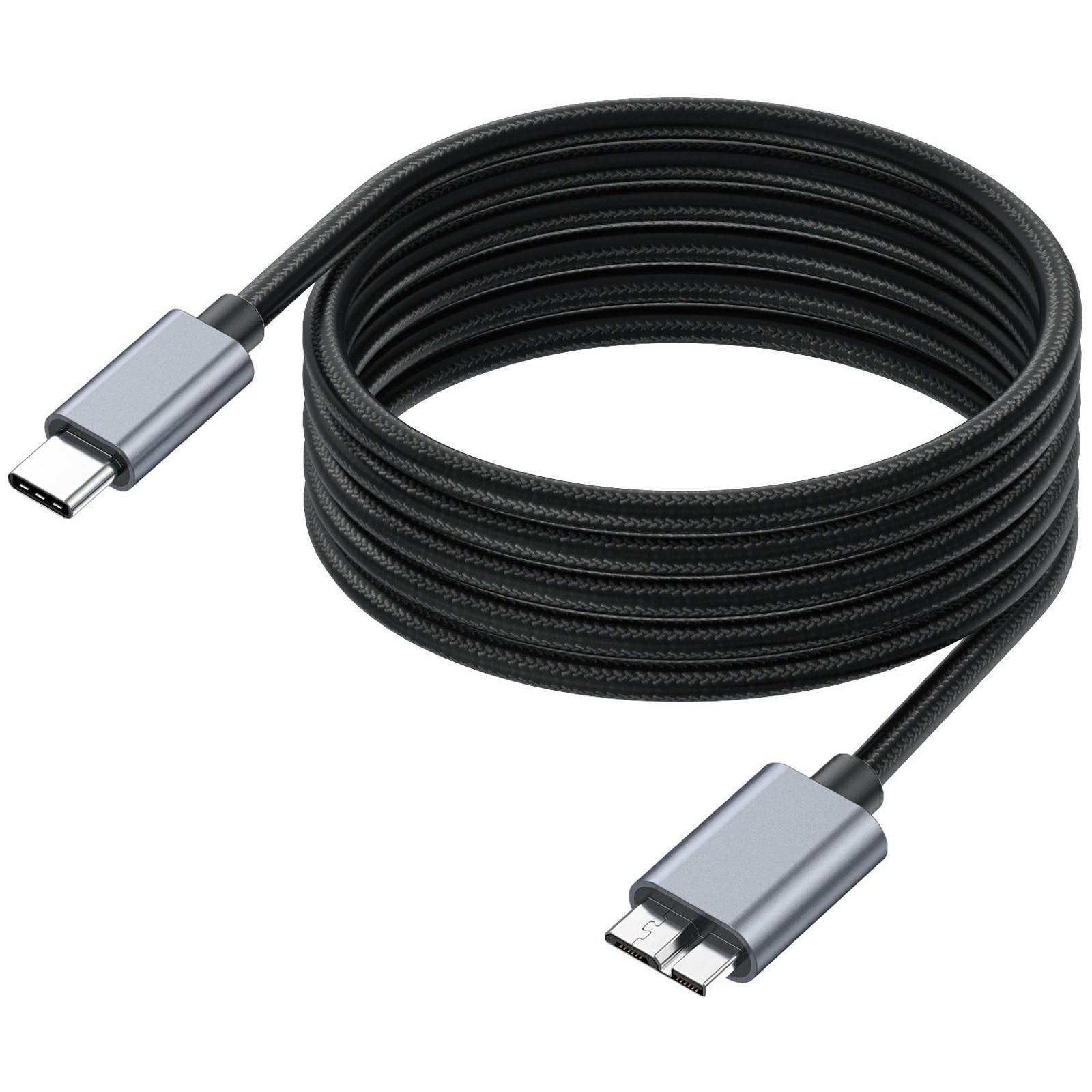 

Кабель USB Type C до Micro B 1.8 м Сумісний з Seagate WD Westgate My Passport MacBook Pro/Ipad As Shown A