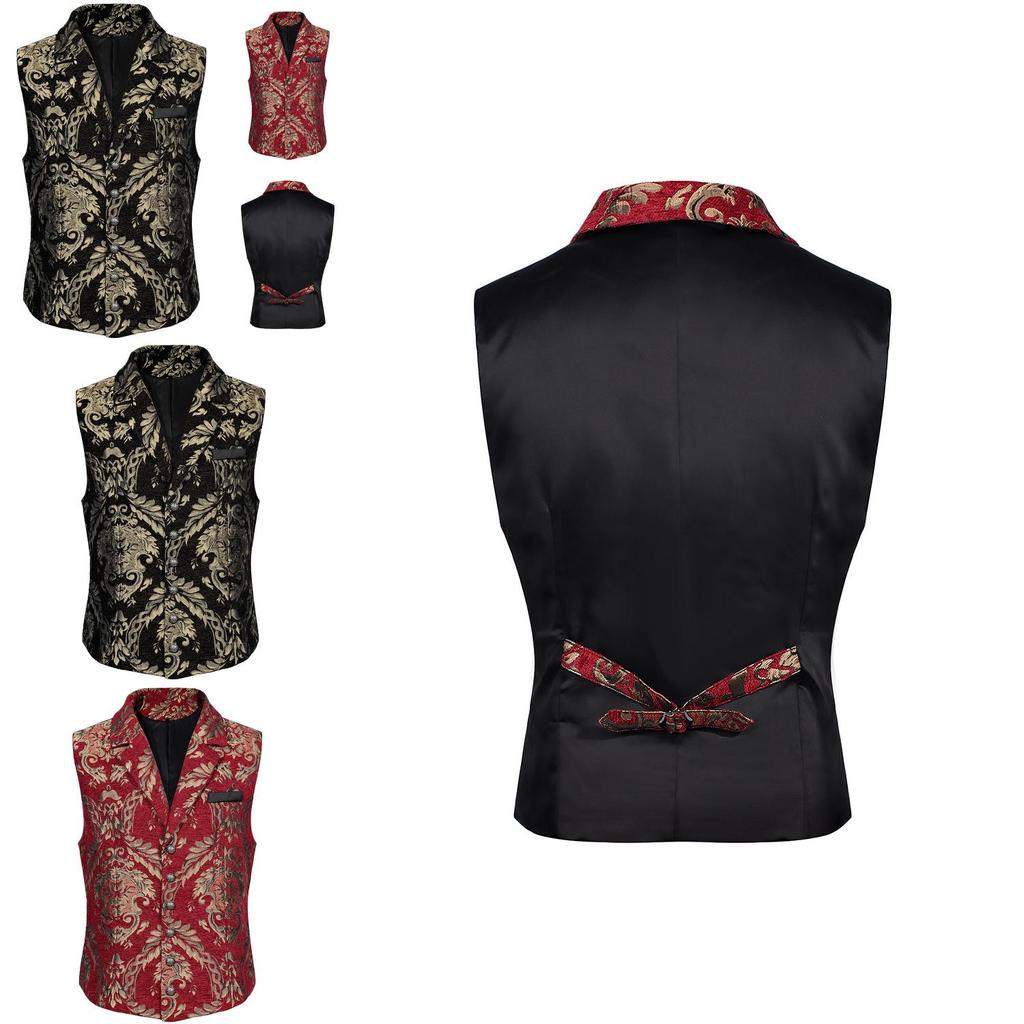 European Fantasy Fashion Vest With Polyester Fabric For Drama Performances Halloween