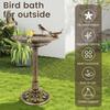 Vintage Bird Bath Feeder Bowl for Outdoor Garden Decor Courtyard Parrot Hummingbird Wild Birds Feeding Watering Supplies