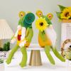 Green Playful Frog Gnome Ornaments For Spring Themed Decor Cute And Design Fun