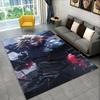 Cloud Tifa Final Fantasy Games Sephiroth Carpet Rug for Bedroom Living Room Sofa Playroom Doormat Home Decor,Area Rug Non-slip