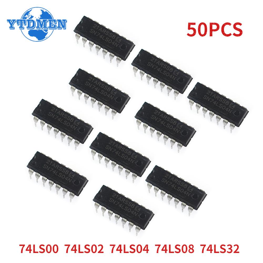 

YTDMEN Integrated Circuit Logic 74LS00 74LS02 74LS04 74LS08 74LS32 DIP-14 Value*10pcs=50pcs IC Chip Assortment Kit чорний