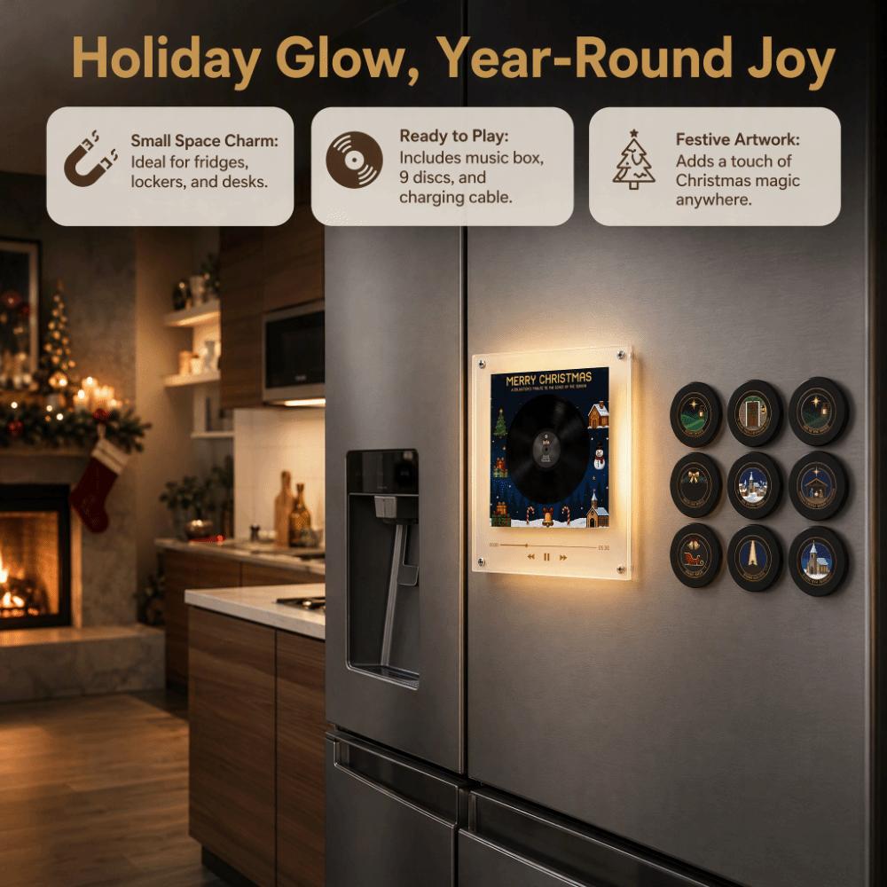 Acrylic Fridge Magnet Programmable Refrigerator Sticker Night Light Family Friends