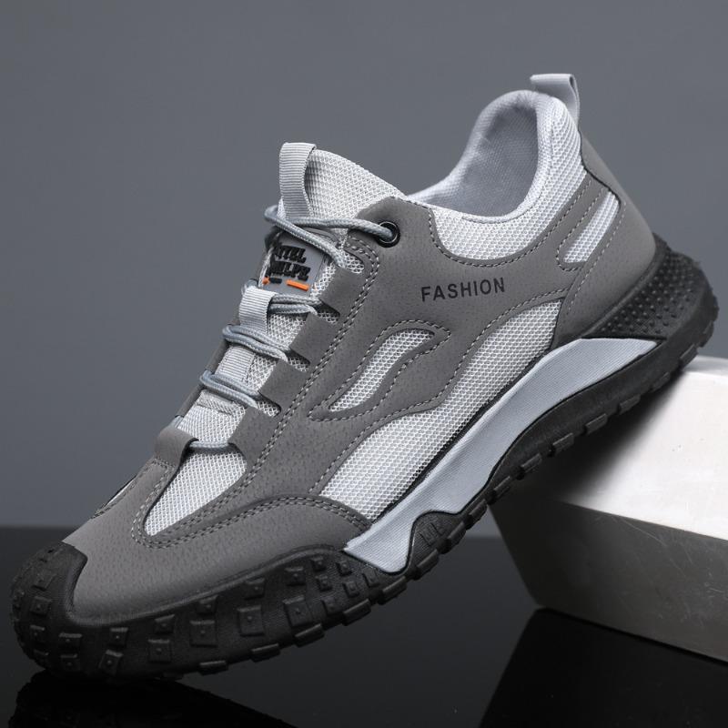 Fashion New Men's Breathable Mesh Shoes Summer Outdoor Casual Sports Shoes Anti-slip Wear-resistant Fashionable Men's Footwear