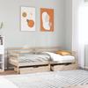 VidaXL Day Bed with Drawers Without Mattress 90x200 Cm Solid Wood 3302059