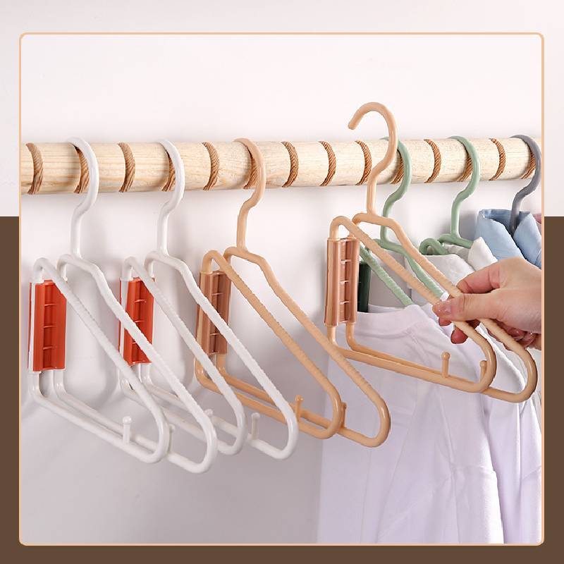 Plastic Foldable Hangers Portable Folding Clothes Travel Supplies Household