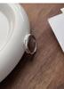 Sterling Silver Starry River Couple Rings: Luxurious, Shimmering Niche Design