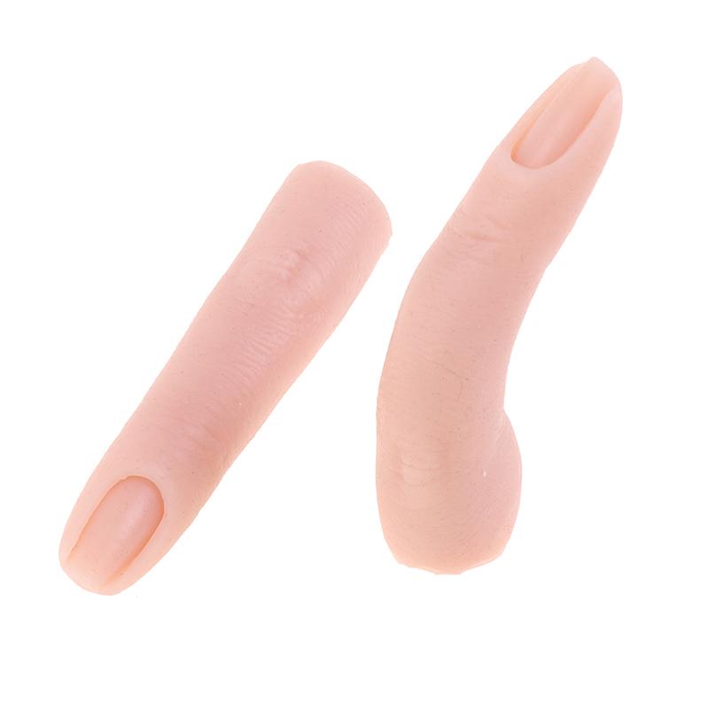 1 Stück Nagel Silikon Übungsfinger Modell Werkzeug Mit Gelenken Biegsamer Silikon Falscher Finger DIY Für Trainingszubehör