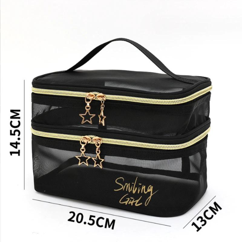 

Multi-functional Minimalist Toiletry Bag Portable Large Capacity Makeup Bag Palace Style Cosmetics Storage Bag