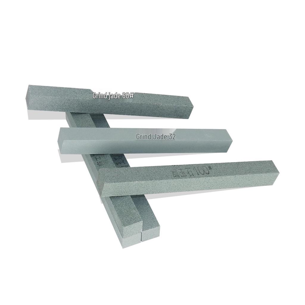 Green Silicon Carbide Oilstone 200*20mm for Metal & Jade Polishing - Square Sharpening Stone Strip