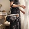 Cute Nylon Crossbody Bag Canvas Printing Handbag Sweet Polka Dot Shoulder Bag  Ladies