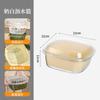2 Layer Refrigerator Storage Box Vegetable Fruit Box Kitchen Drain Basket Food Multifunction Organizers with Lid Large Capacity