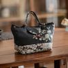 Brocade Embroider White Plum Blossoms Teaware Storage Bag Portable Travel Storage Bags Teaware Dirt-resistant Chinese Tea Cozies