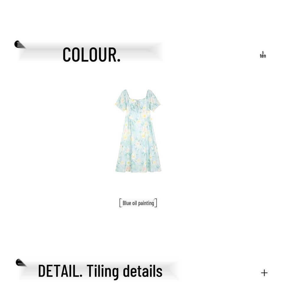 Blumenprint-Maxikleid in Übergröße mit Puffärmeln und Taillengürtel für einen schlankmachenden, süßen Sommer-Look