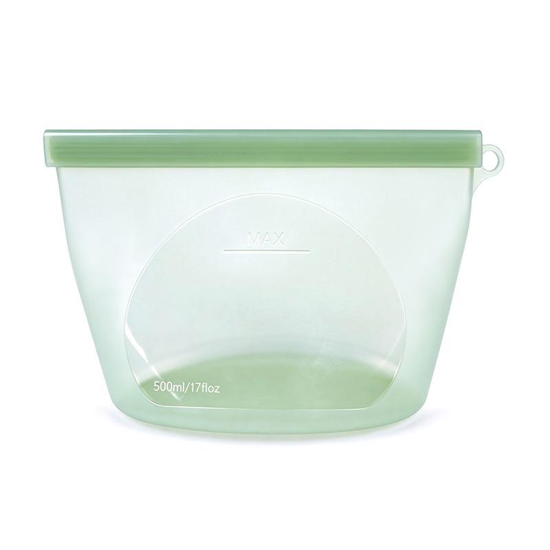 Sealed silicone fresh-keeping bag Household refrigerator Milk storage bag Food storage bag Self-sealing food bag Kitchen fresh-keeping bag box
