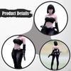 Miniature Girl Figures 1:64 Scale Diorama Collectibles Tiny Mini Realistic for Micro Landscapes