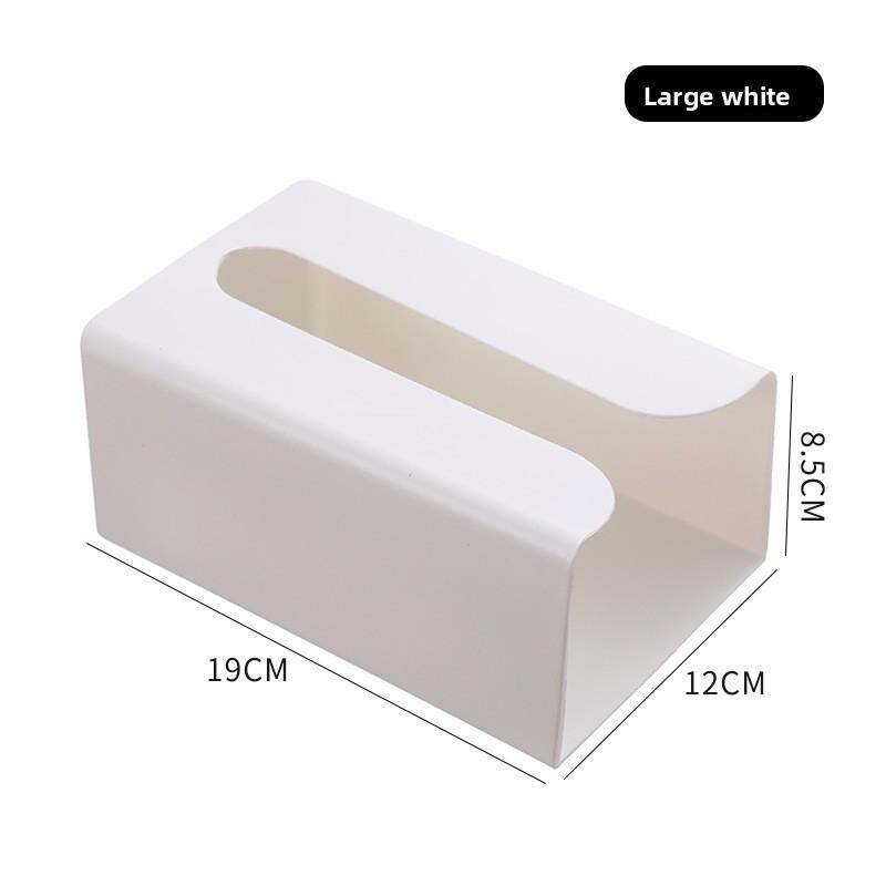 Seamless Adhesive Tissue Box, Wall-mounted Tissue Holder, Creative Plastic Multi-functional Toilet Tissue Box