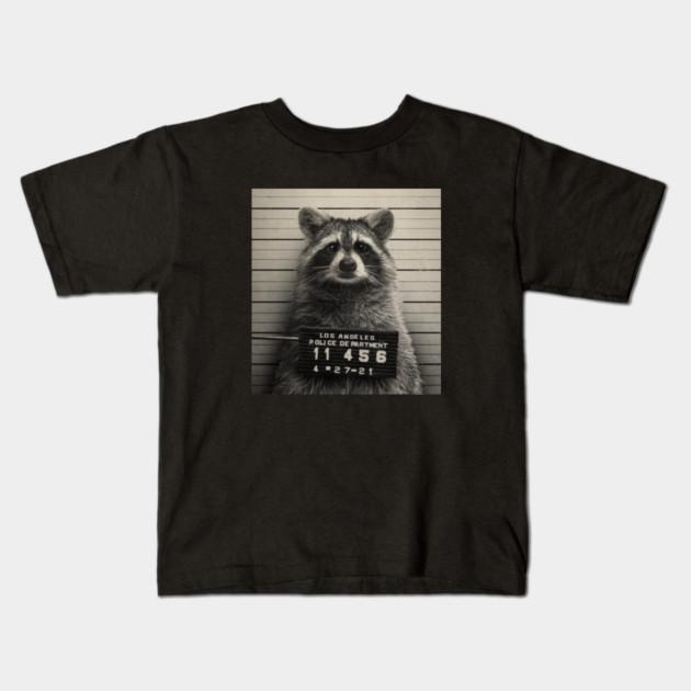 Boys Girls Soft Cotton Graphic Tees Trash Panda Raccoon Breathable Daily School Wear Kids T-Shirts