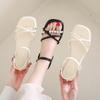 Fashion Outside Sandals Comfort Shoes for Women 2025 Summer Open Toe Clear Heels Fashion New Peep High Girls Rome Scandals Pumps