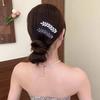 Vintage Elegant Alloy Wheat Ear Hairpins Crystal Embellished Leaf-Shaped Hair Clips Solid Color Duckbill Ideal for Valentine'S Day Gift
