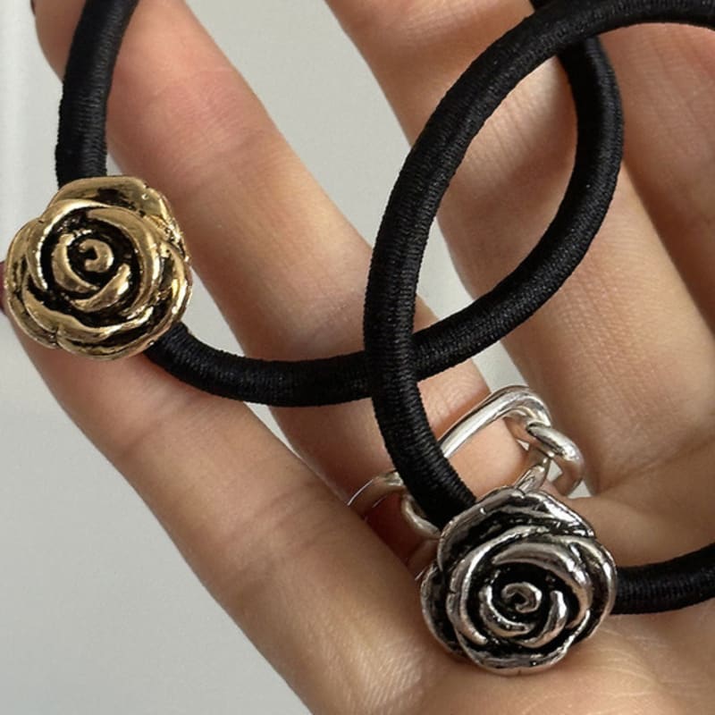 

mosxe Антично-розовая резинка для волос (2color) gold