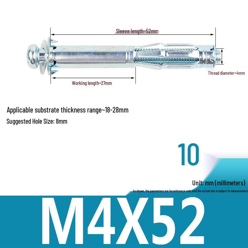 Plastic Petal Nut Expansion Screw for Hollow Sheet Metal - Fixed Lantern Rivet Expansion Bolt