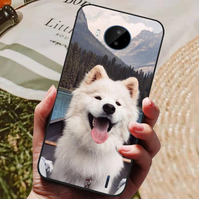 For Nokia C20 Case Soft TPU Silicone Cartoon Back Cover for Nokia C20 Plus Phone Cases TPU Black Bumper for NokiaC20 C 20 Plus