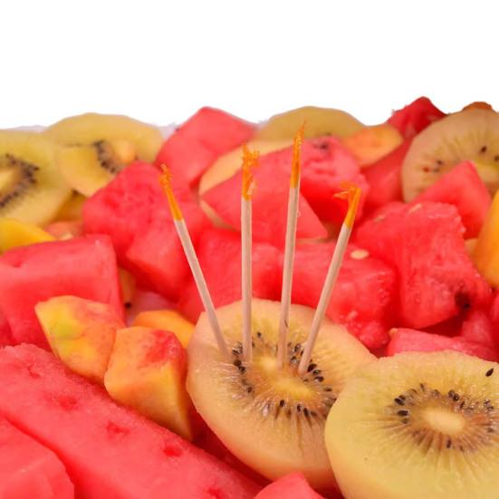 Bambus-Zahnstocher für Vorspeisen Natürliche splitterfreie Party-Zahnstocher für Cocktailgetränke Obst-Sandwiches Charcuterie-Brett-Zubehör