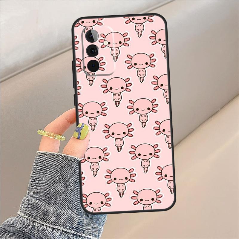 Cute Animal Axolotl Case For Samsung Galaxy A22 A05 A53 A33 A06 A26 A16 A56 A36 A05 A32 A52 A54 A34 A14 A55 A15 A35