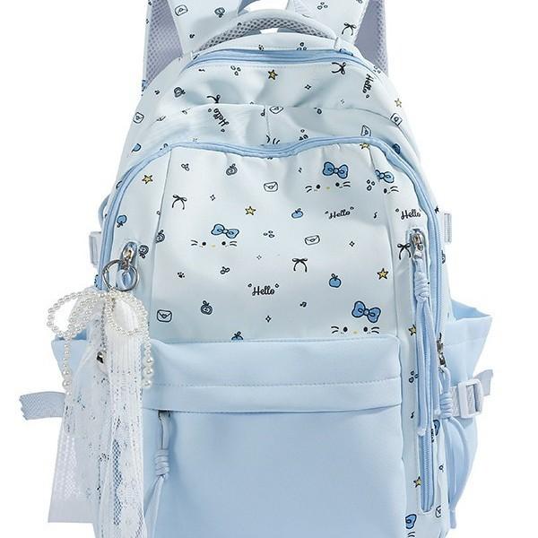 Schoolbag new high-value Japanese fresh and sweet literary and cute butterfly backpack junior high school students lightweight travel backpack