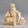Kaiyodo ARTPLA Yurucamp Shima Rin and Bike Set 1/24 Anime Scale Unpainted Plastic Model Kit