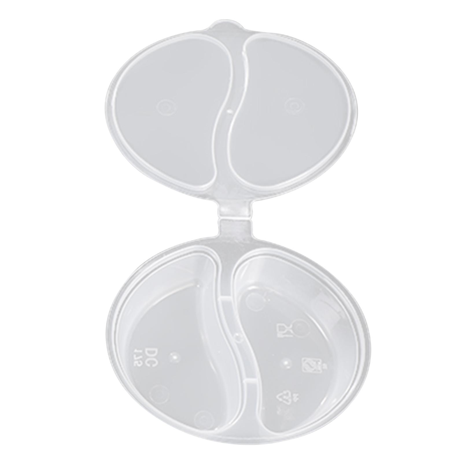 

50/100pcs Disposable Container For Condiments Large 2 Compartment Snack Containers For Sampling 50Pcs