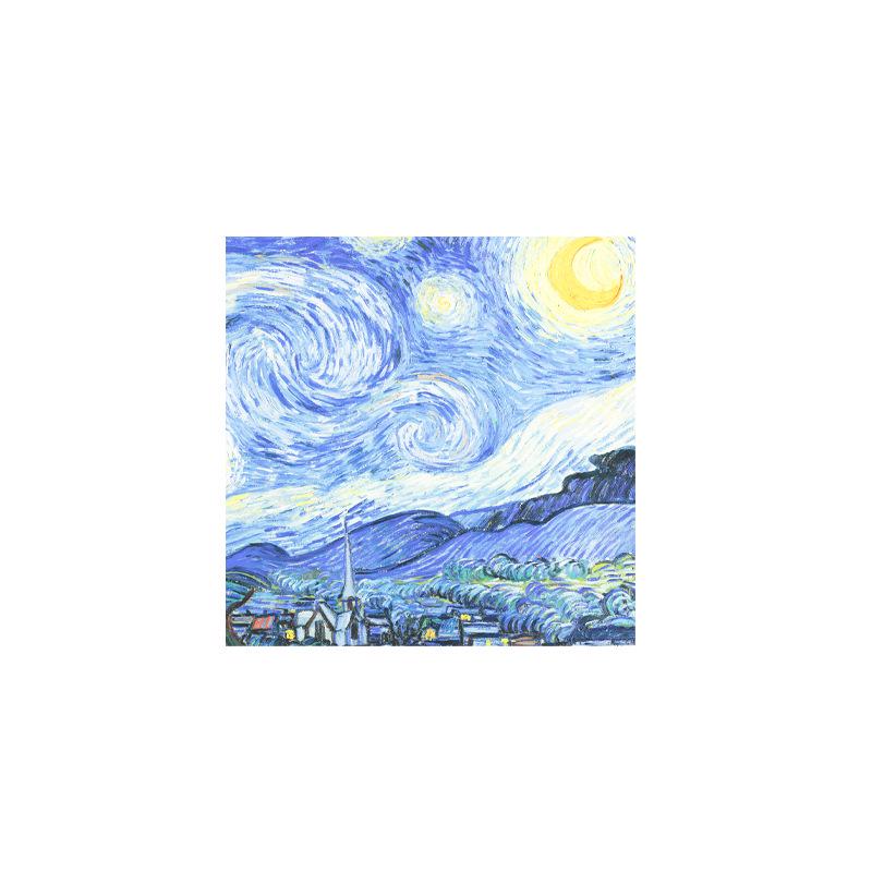 Monet & Van Gogh Retro Style Sticky Note Pad - Famous Paintings Series, Non-Adhesive, Perfect for Journaling & Memos