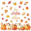 Thanksgiving Window Clings Static Cling Glass Stickers Removable Pumpkin Maple Leaf Party Holiday Decorations