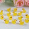 20/50/100Pcs Resin Mini Duck Miniature Figurines Ornaments Decor Yellow Animal Garden Crafts Tiny Duck Landscape Plants Fairy