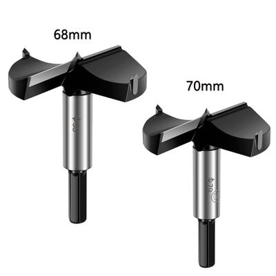 Mèches Forstner 68/70mm Mèche de perçage de trou de charnière Mèche de poinçonnage en acier tungstène Outils de menuiserie Pour Bois Plastique