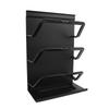 Pot Lid Organizer Rack Black Aluminium Alloy Multifunctional Chopping Board Organizer