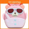 Kids Backpack With Cute Cartoon Sunglasses Bear Pattern Made Of Durable Nylon For Daily Use