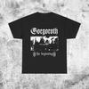 Gorgoroth black metal the beginning t-shirt per bambini artwork dell'album maglietta in cotone pesante