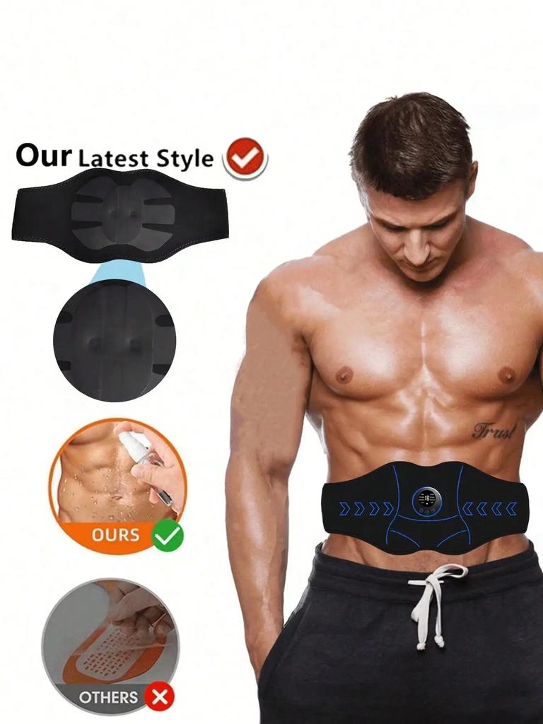 Electric Waist Massager Belt Portable Full Body Exercise for Arm Hip Leg Pain Relief with Heat Therapy