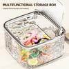 Klare Acryl-Aufbewahrungsbox Haarschmuck-Organizer Haargummi-Organizer für Haarband, Schleifen, Wattestäbchen-Organisation, Badezimmer