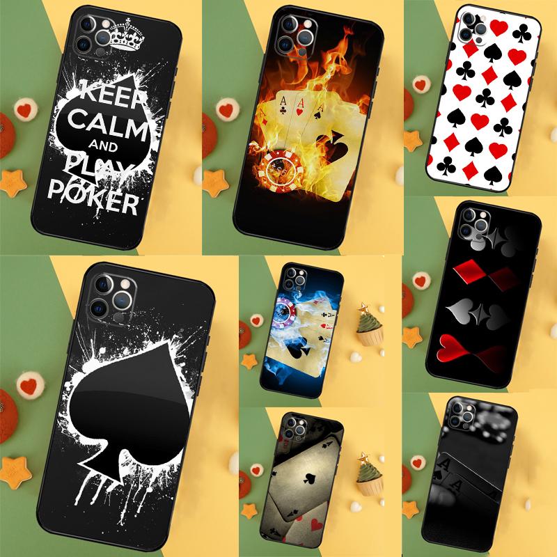 Spades Poker Play Cards Ace Art Case For Samsung Galaxy A33 A53 A13 A54 A34 A14 A56 A36 A16 A06 A12 A32 A52 A35 A17 A15 A55