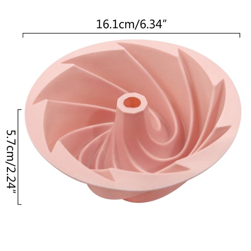 Small Vortexes Sugar Silicone Cake Mold Vegetable Fudge Candy Mold Chocolate Ice Block French Dessert Cake Decoration