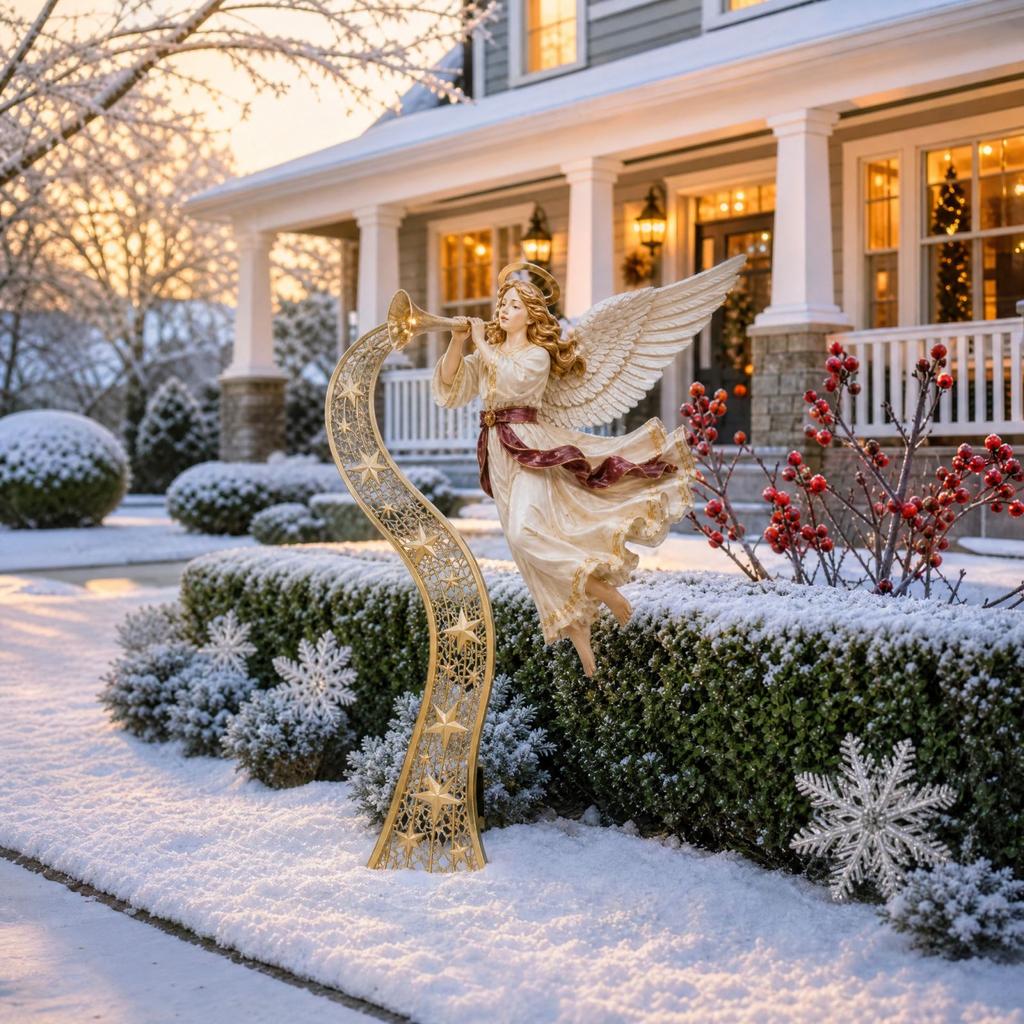 Christmas Garden Stake Ornament, Holiday Yard Decoration for Outdoor Garden