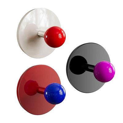 1PC Adhesive Wall Hook Dopamine Adhesive Hooks Wall Mount Heavy Duty Hanger Hooks Home Storage Hanger Room Door Coat Hooks