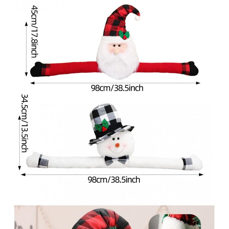 Christmas Tree Topper Star Santa Snowman Cartoon Xmas Home Decoration