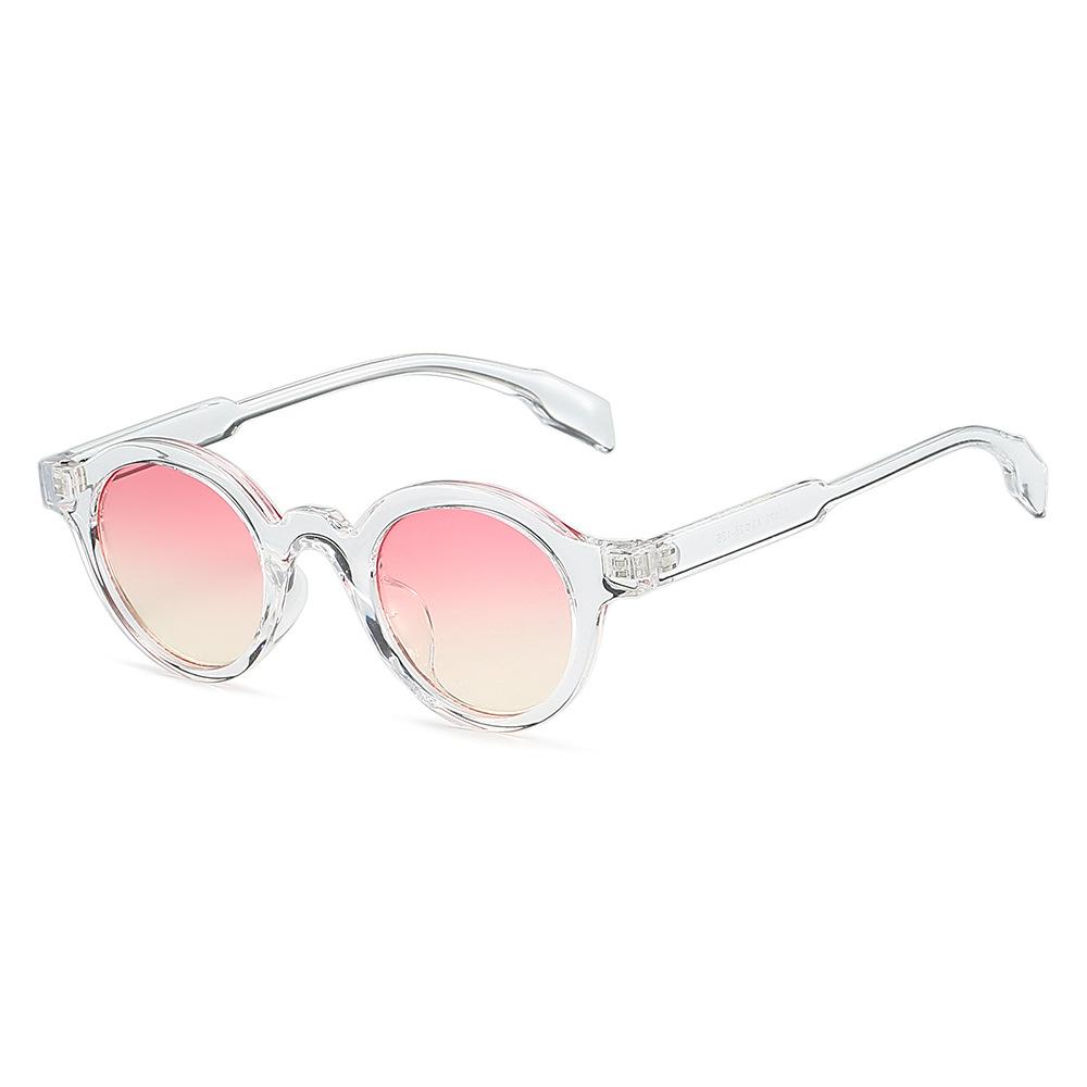  Retro Small Round Women Sunglasses Fashion Gradient Shades UV400 Punk Men Yellow Green Sun Glasses
