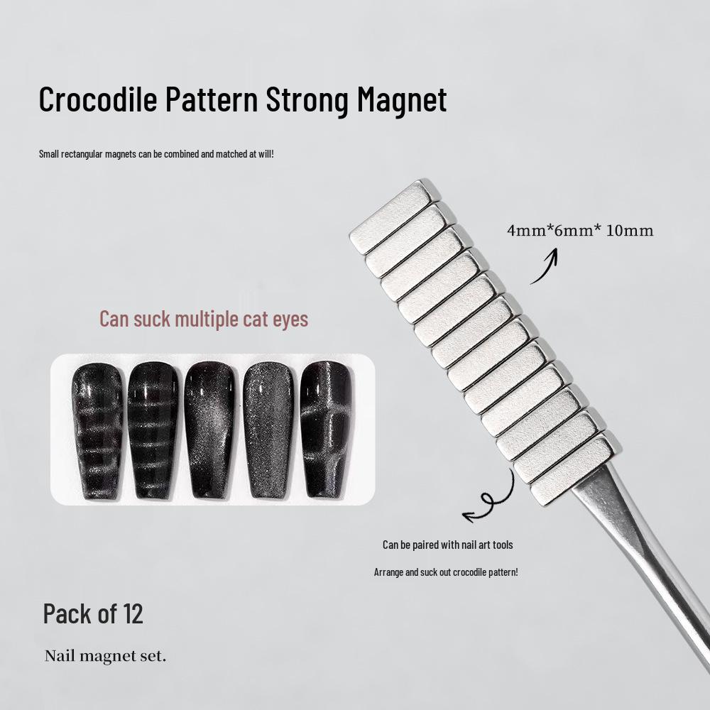 

Nail Salon Cat Eye Magnetic Tool - Strong Crocodile & Snake Pattern Magnet for Nail Art